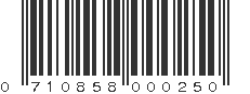 UPC 710858000250