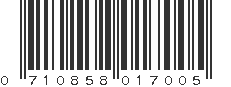 UPC 710858017005