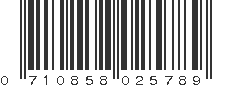 UPC 710858025789