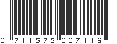 UPC 711575007119