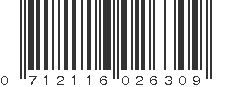 UPC 712116026309