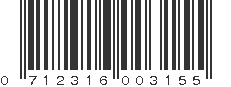 UPC 712316003155