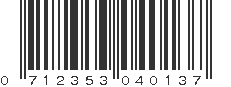 UPC 712353040137