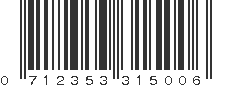 UPC 712353315006