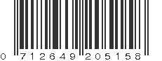 UPC 712649205158