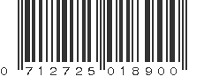 UPC 712725018900