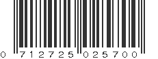 UPC 712725025700