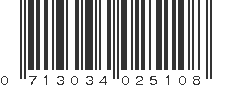 UPC 713034025108