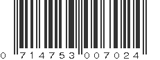UPC 714753007024