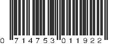 UPC 714753011922