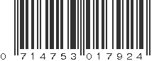 UPC 714753017924