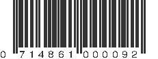 UPC 714861000092