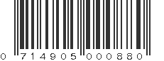 UPC 714905000880