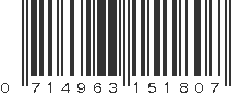 UPC 714963151807