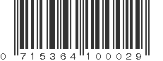 UPC 715364100029