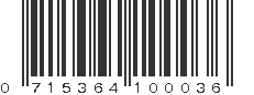 UPC 715364100036