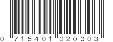 UPC 715401020303