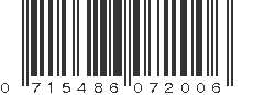 UPC 715486072006