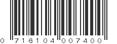 UPC 716104007400