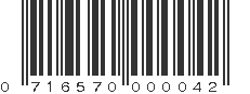 UPC 716570000042