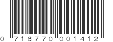 UPC 716770001412