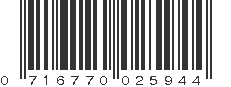 UPC 716770025944