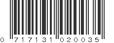 UPC 717131020035