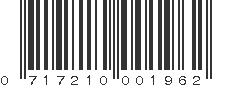 UPC 717210001962