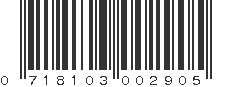 UPC 718103002905