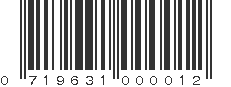 UPC 719631000012