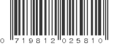 UPC 719812025810