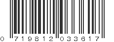 UPC 719812033617