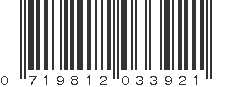 UPC 719812033921