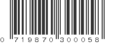 UPC 719870300058