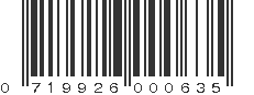 UPC 719926000635