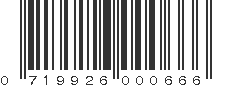 UPC 719926000666