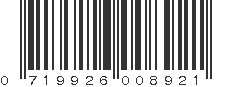 UPC 719926008921