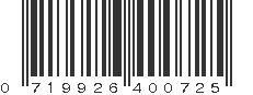 UPC 719926400725