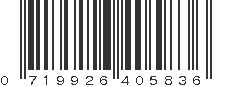 UPC 719926405836