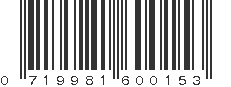 UPC 719981600153