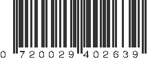 UPC 720029402639