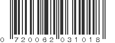 UPC 720062031018