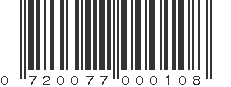 UPC 720077000108