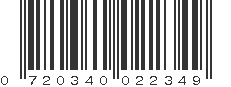 UPC 720340022349