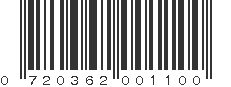 UPC 720362001100