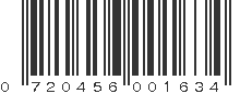 UPC 720456001634