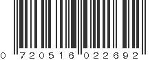 UPC 720516022692