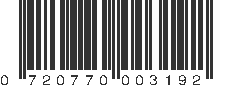 UPC 720770003192