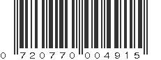 UPC 720770004915