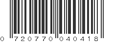 UPC 720770040418